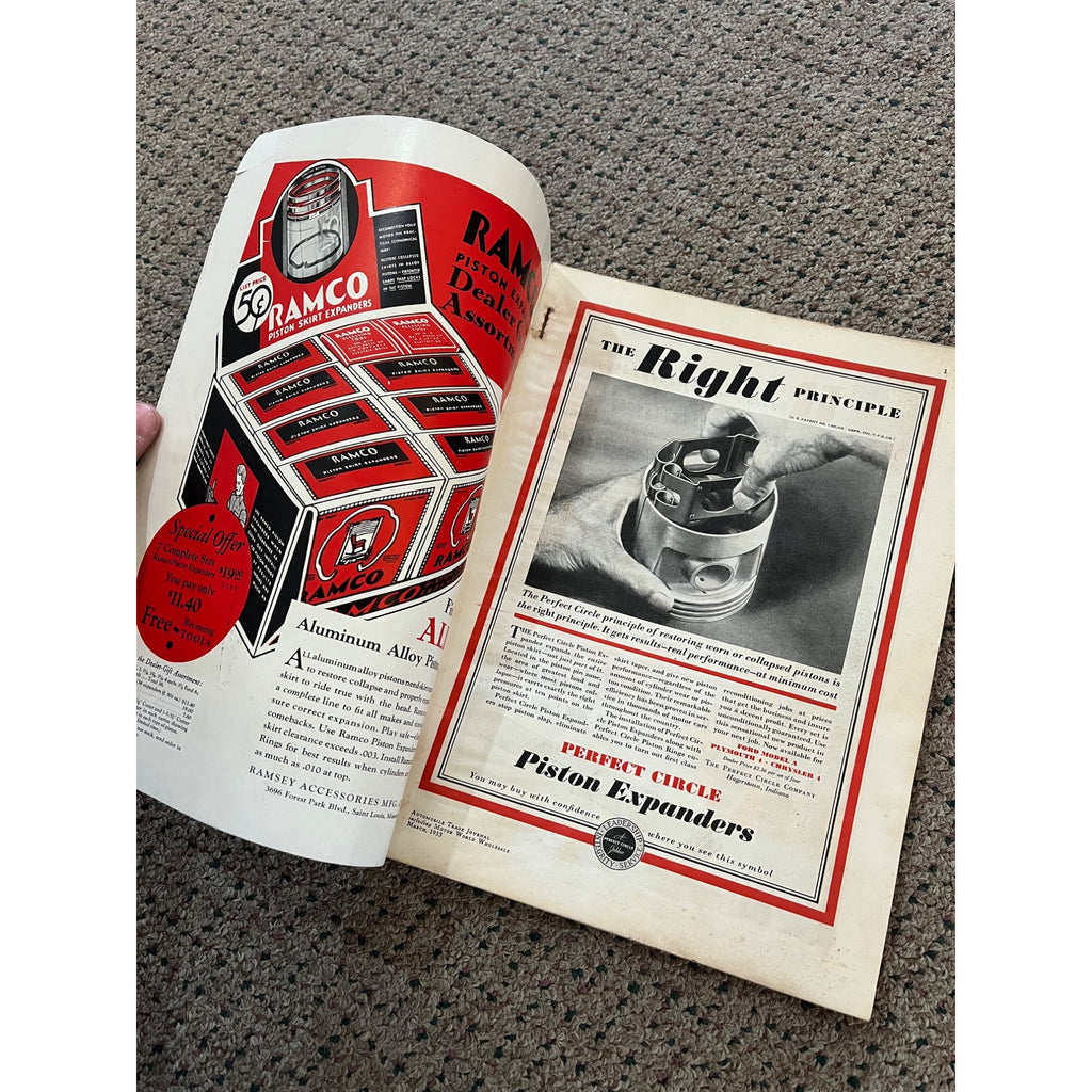 Automobile Trade Journal Magazine March, 1933 Issue - Vintage Advertisements