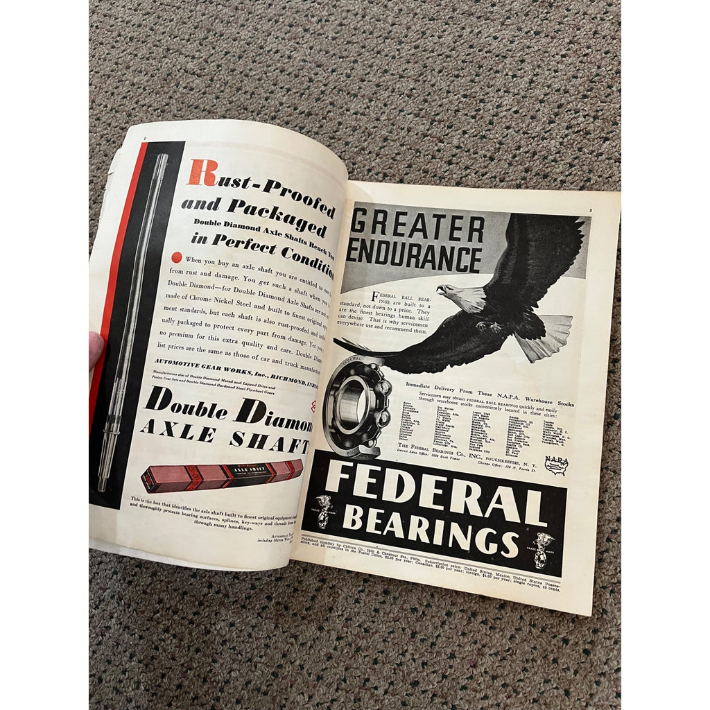 Automobile Trade Journal Magazine March, 1933 Issue - Vintage Advertisements