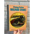 1915 Young Folks Railroad Stories Book. Charles E. Graham & Co. RARE Antique