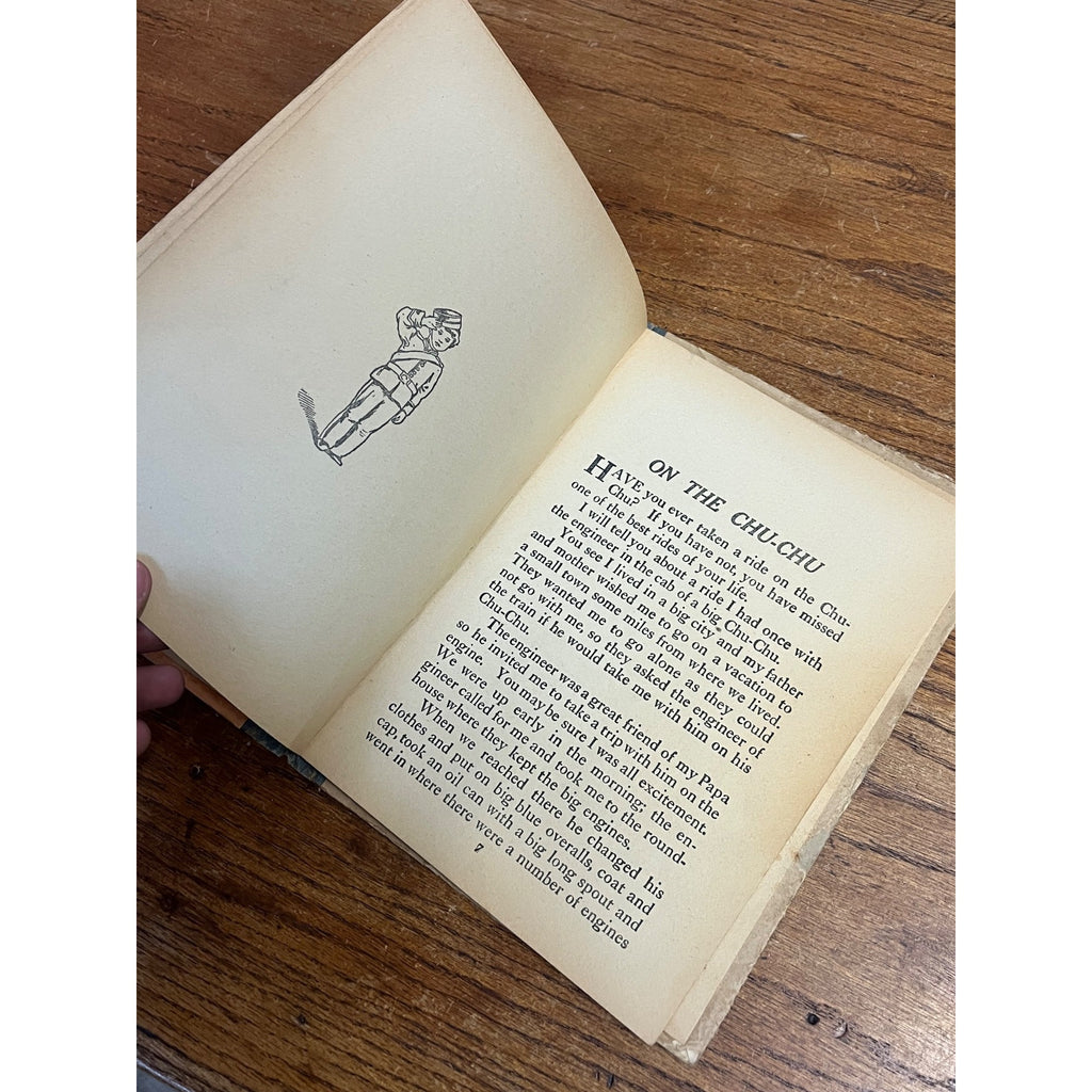 1915 Young Folks Railroad Stories Book. Charles E. Graham & Co. RARE Antique