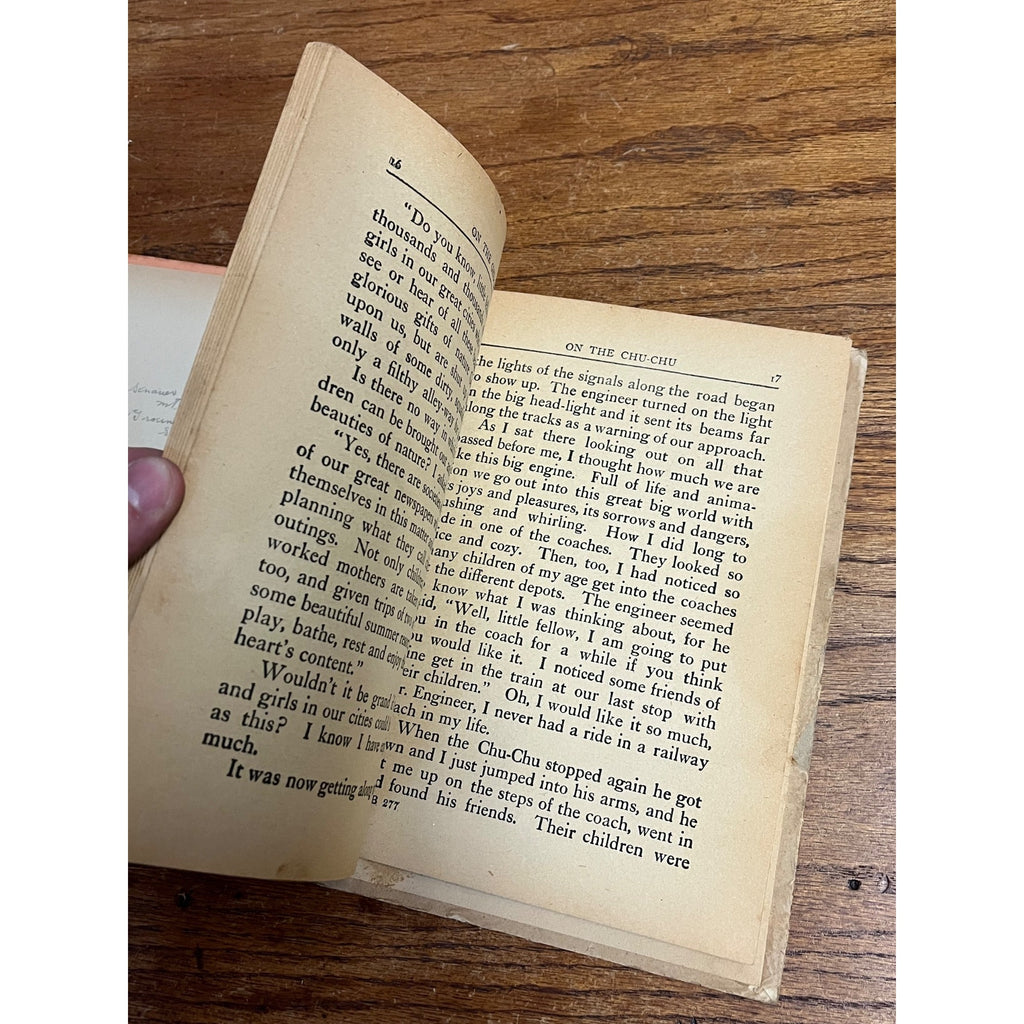 1915 Young Folks Railroad Stories Book. Charles E. Graham & Co. RARE Antique