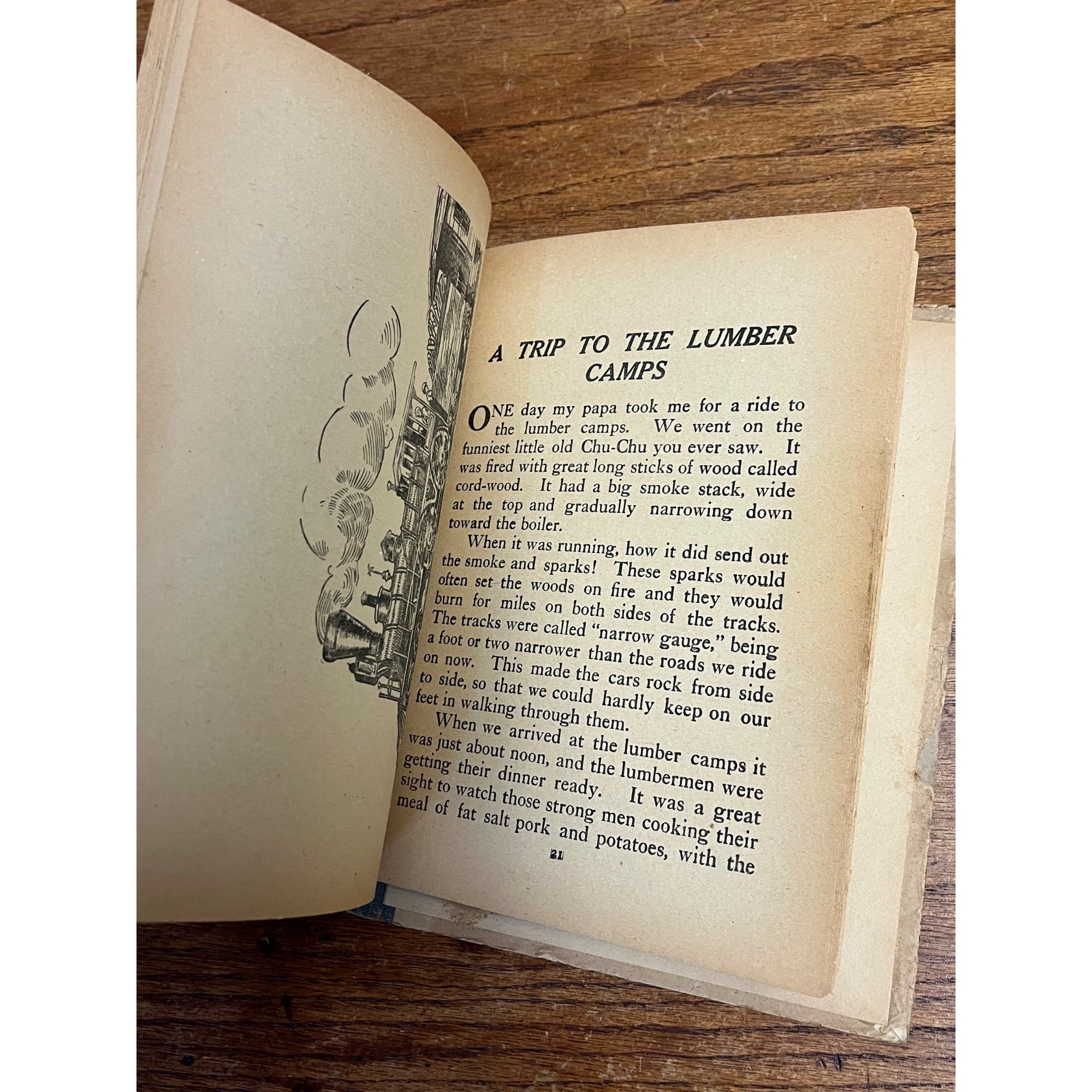 1915 Young Folks Railroad Stories Book. Charles E. Graham & Co. RARE Antique
