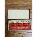 Vintage Luxene Tooth Shade Guide Medical Oddity + Box Davies Dental Laboratory