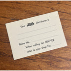 RARE Vintage 1940s Pepsi Cola Advertising Distributor Promo Card Double Dot