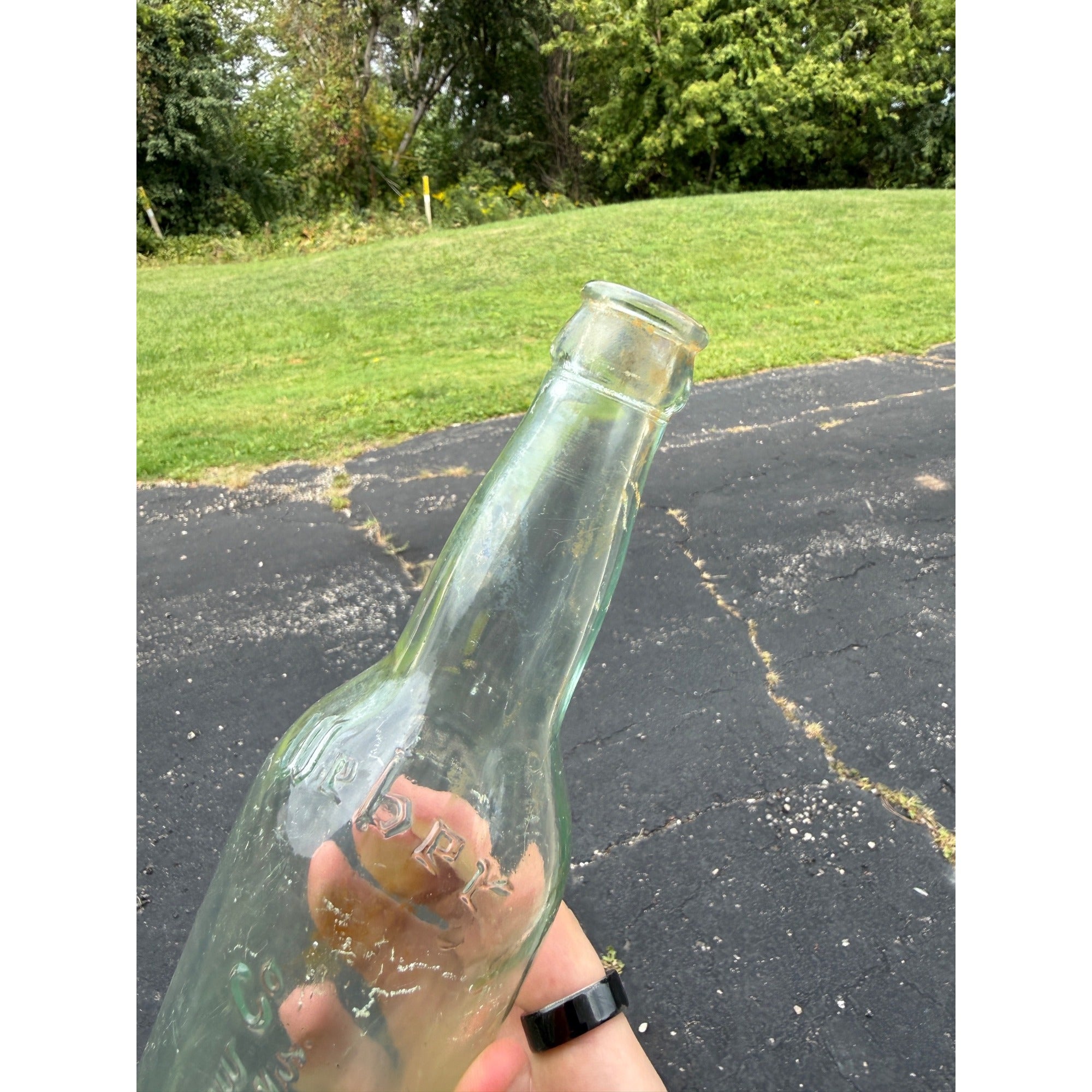 Antique Weber Brew Co Waukesha, Wis Beer Bottle 9 1/2"