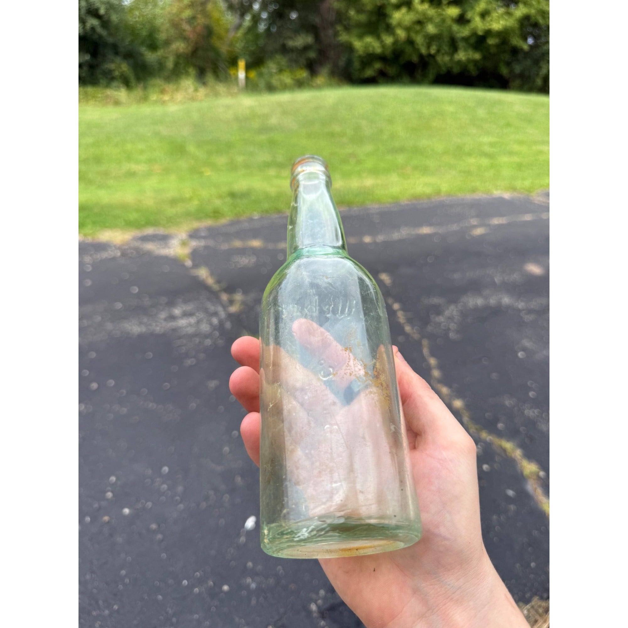 Antique Weber Brew Co Waukesha, Wis Beer Bottle 9 1/2"