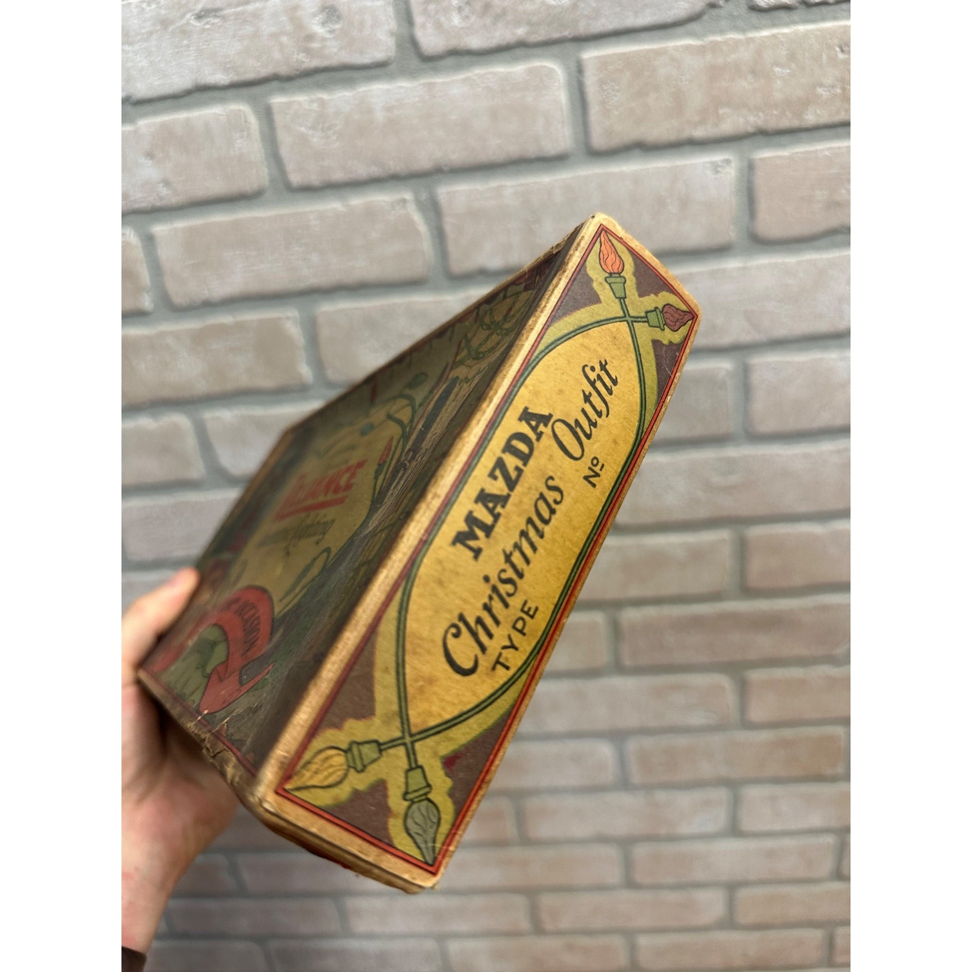 Vintage 1920s Reliance Mazda Christmas String Lights EMPTY BOX