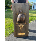 Vintage Snapping Turtle Shell Full Body Taxidermy Wood Wall Mount Chelydra Serpentina
