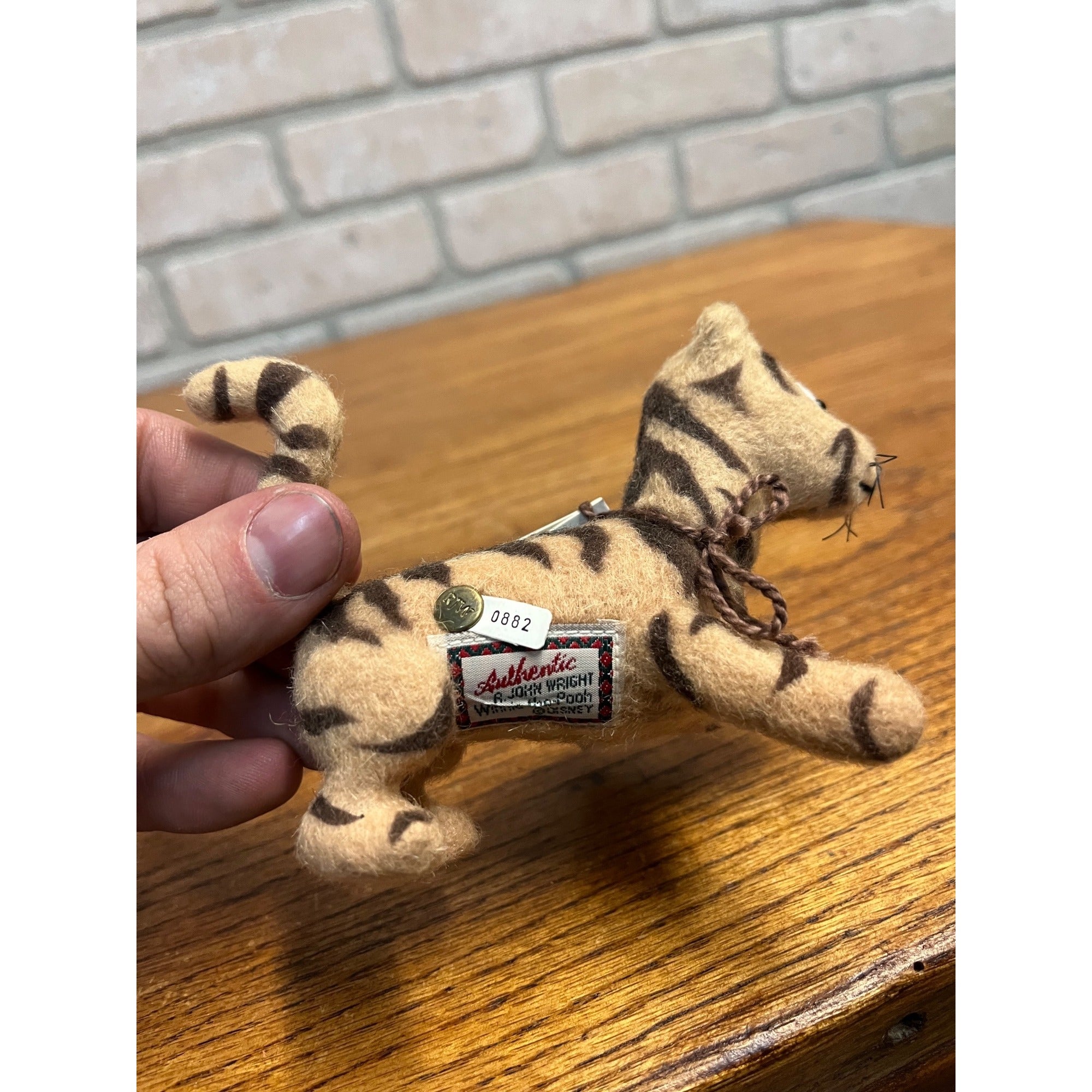 Tigger 4" Character Doll Mohair R. John Wright Winnie the Pooh Series - No Box
