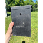 Vintage US Mailbox Mail Letters Flip Door Slot Wall Mounted Metal Gothic Arts & Crafts