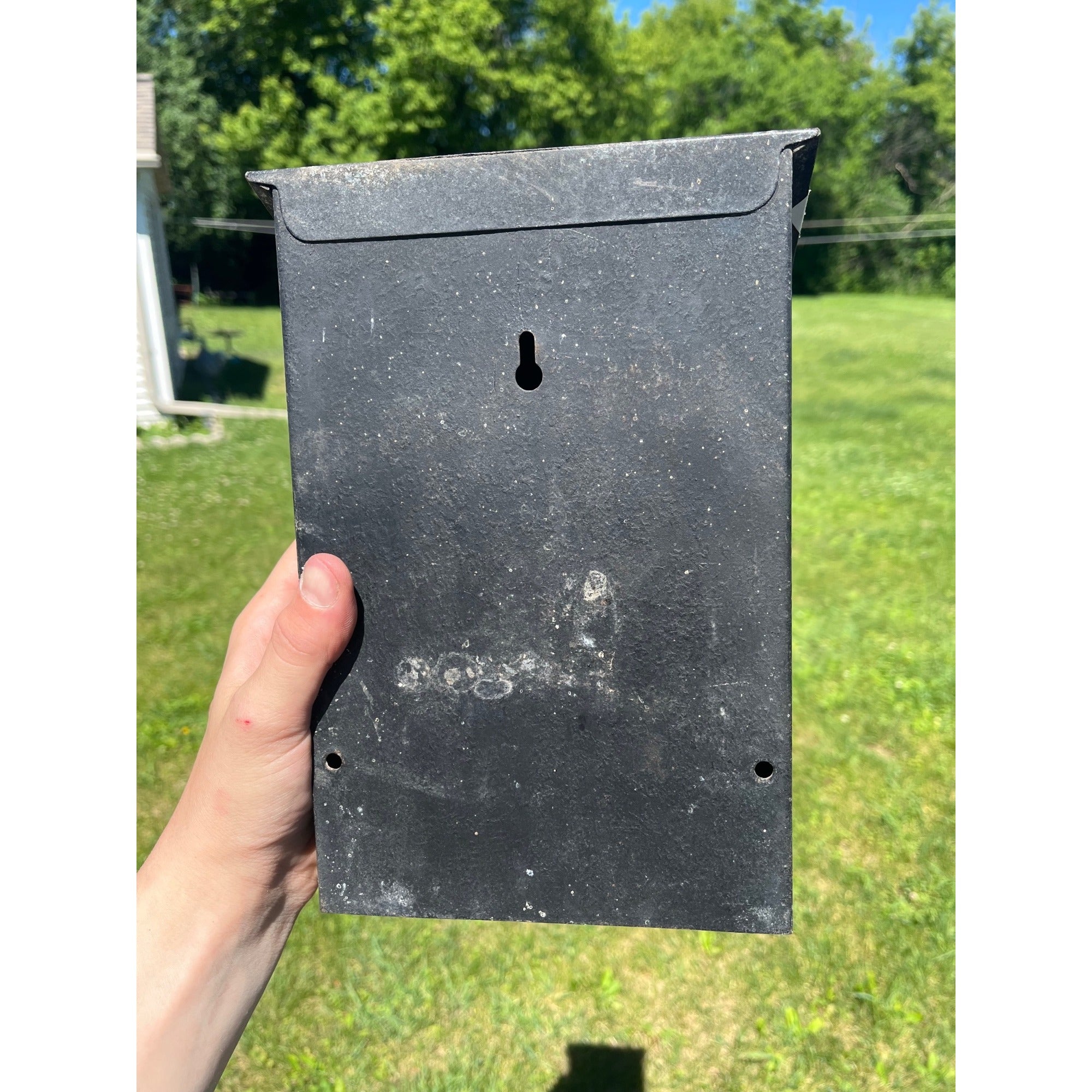 Vintage US Mailbox Mail Letters Flip Door Slot Wall Mounted Metal Gothic Arts & Crafts