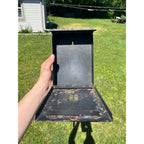 Vintage US Mailbox Mail Letters Flip Door Slot Wall Mounted Metal Gothic Arts & Crafts