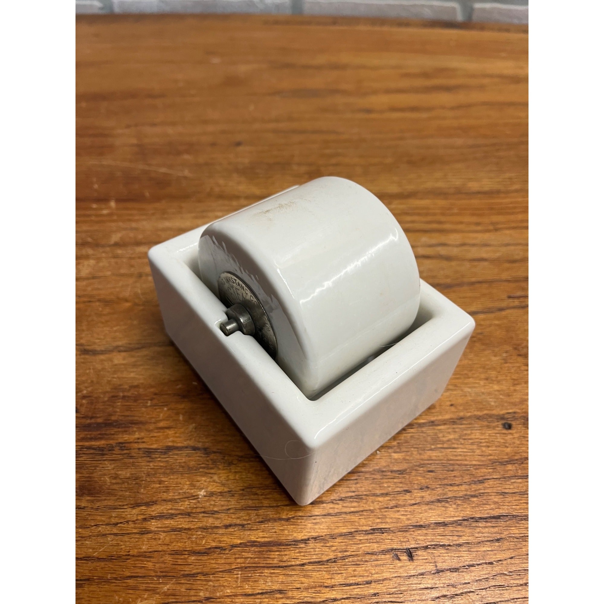 Vintage Sengbusch Porcelain Ideal Moistener Envelope Wet Roller Wheel 4.25"