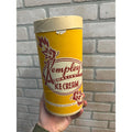 Vintage 1950s Kempley's Ice Cream Cardboard Carton Endeavor WI Wis Half Gal