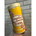 Vintage 1950s Kempley's Ice Cream Cardboard Carton Endeavor WI Wis Half Gal