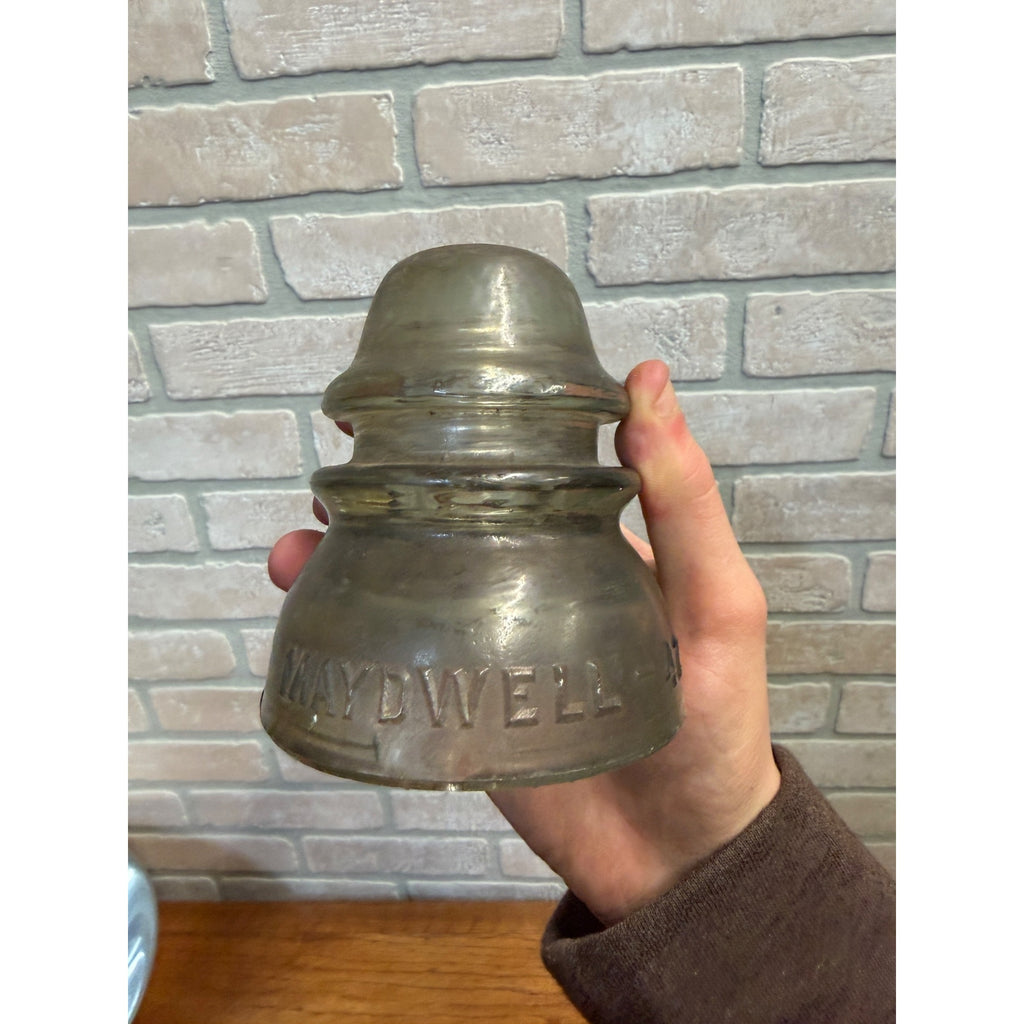 Antique Maydwell USA No. 42 Glass Insulator - Collectible