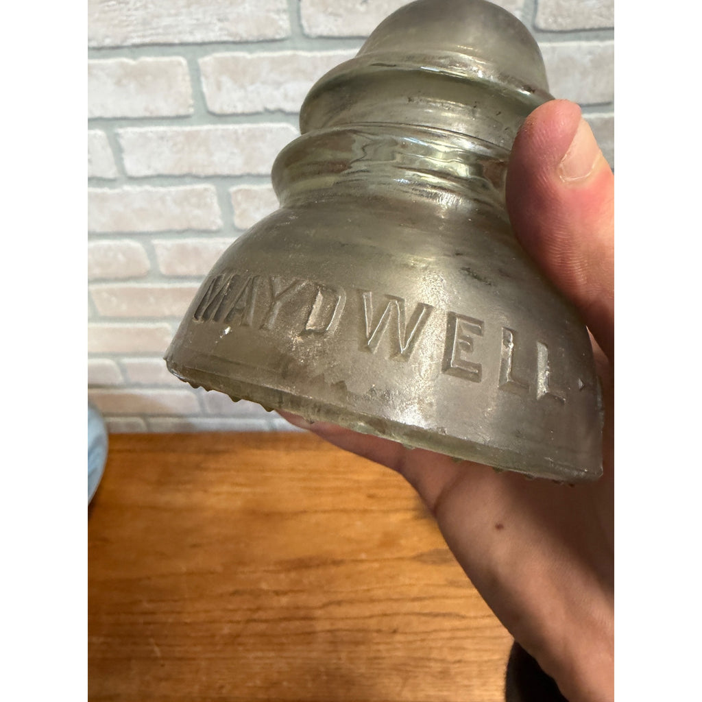 Antique Maydwell USA No. 42 Glass Insulator - Collectible