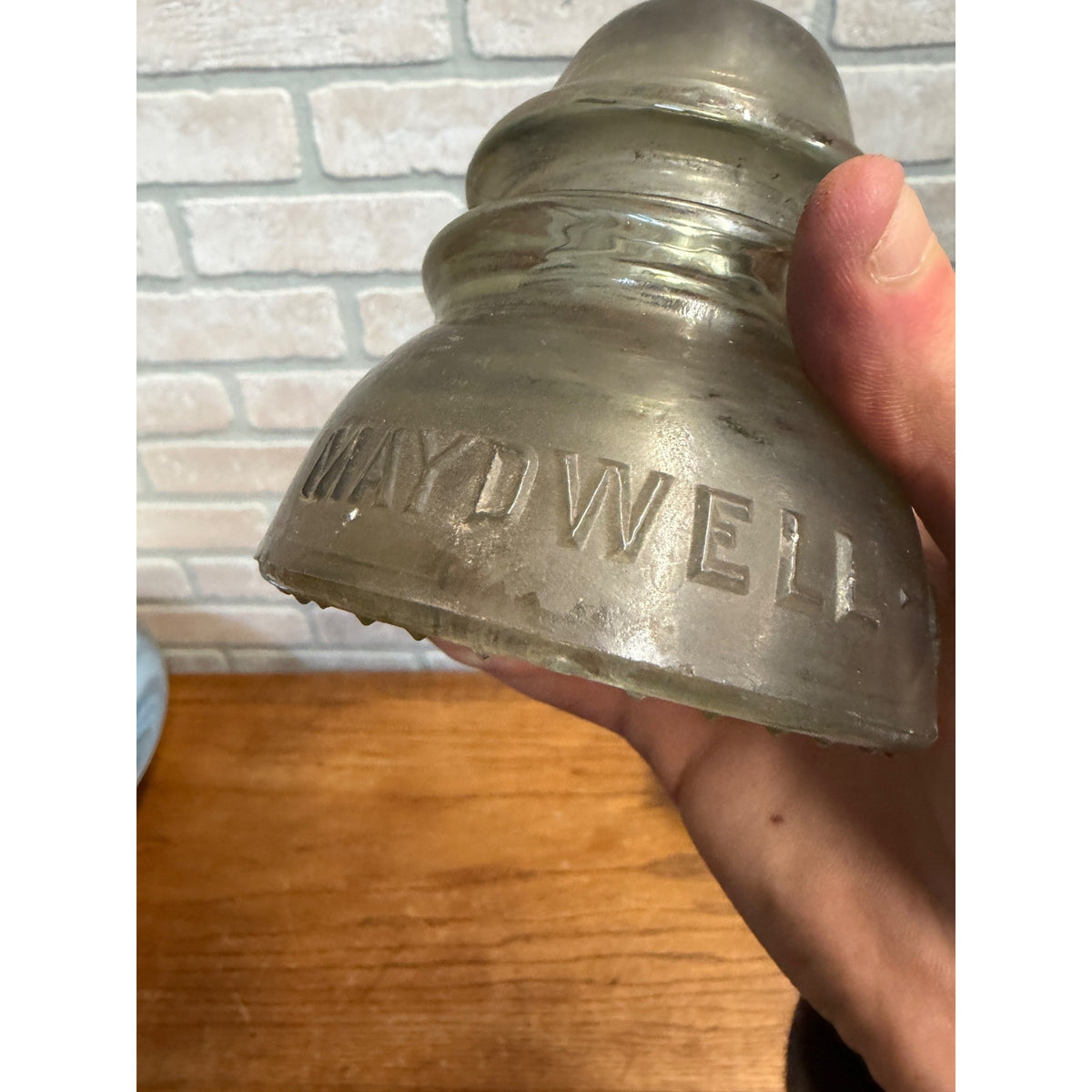 Antique Maydwell USA No. 42 Glass Insulator - Collectible