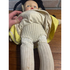 Vintage Eskimo Inuit Doll Composite Head w/ Soft Cloth Body 1940s-50s