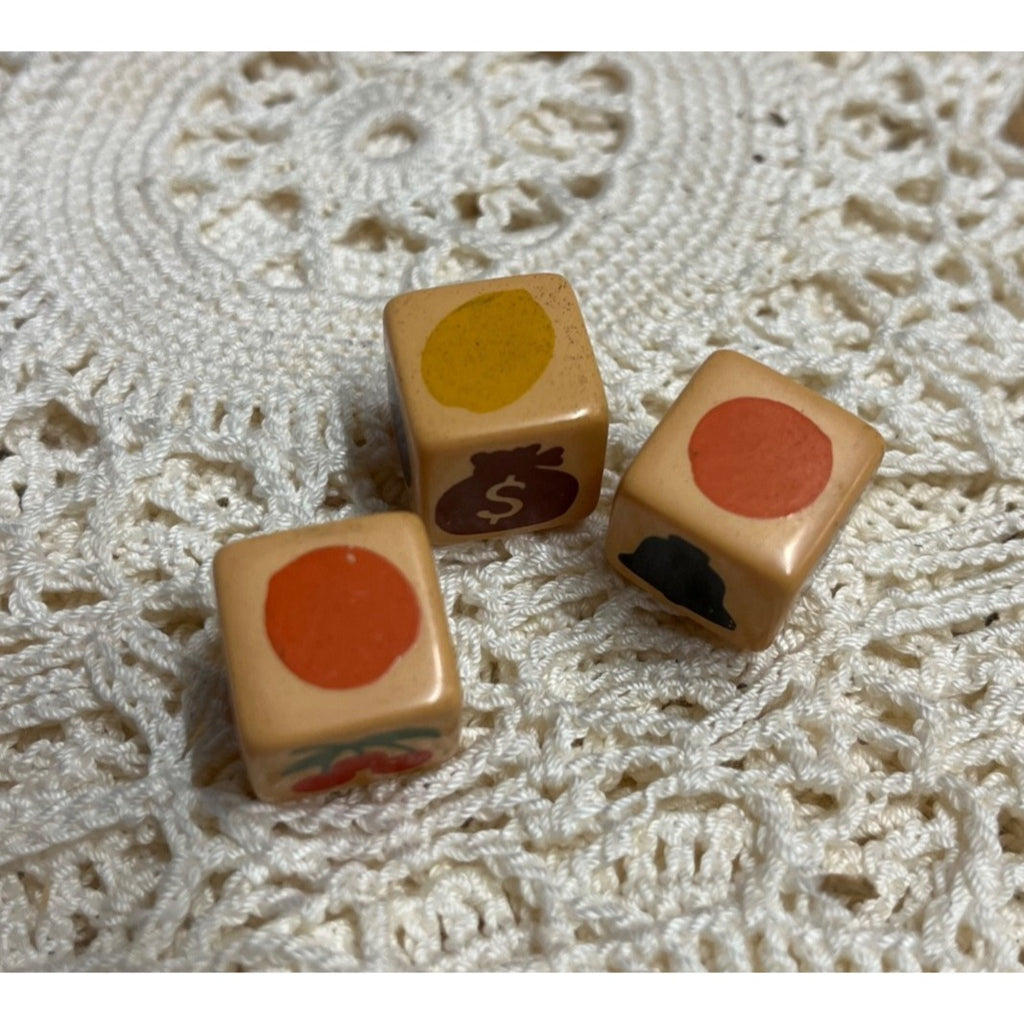 Original Vintage Jackpot Slot Game Dice Butterscotch Bakelite (3)