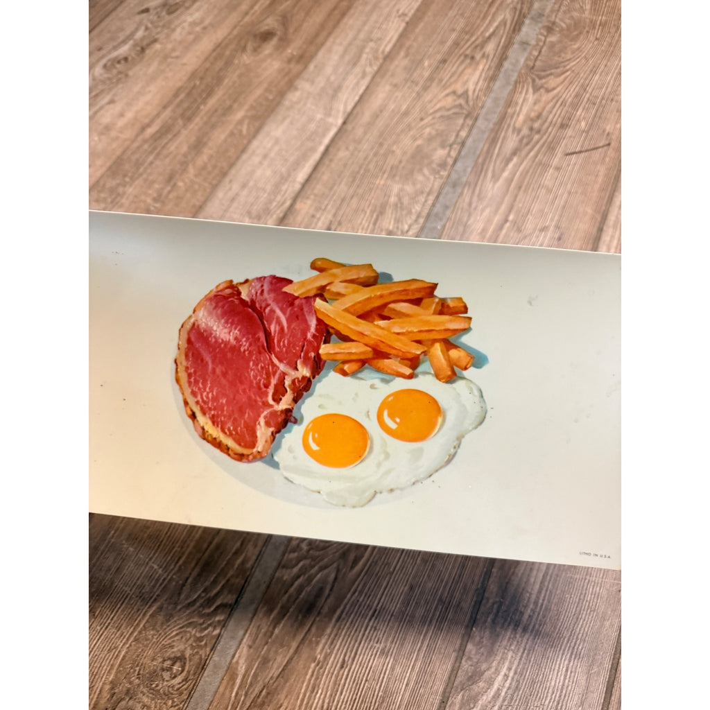 Vintage 1960s Coca Cola “Ham & Eggs” Plastic Sign