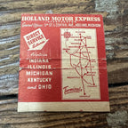 Vintage Advertising Matchbook - Holland Motors Company