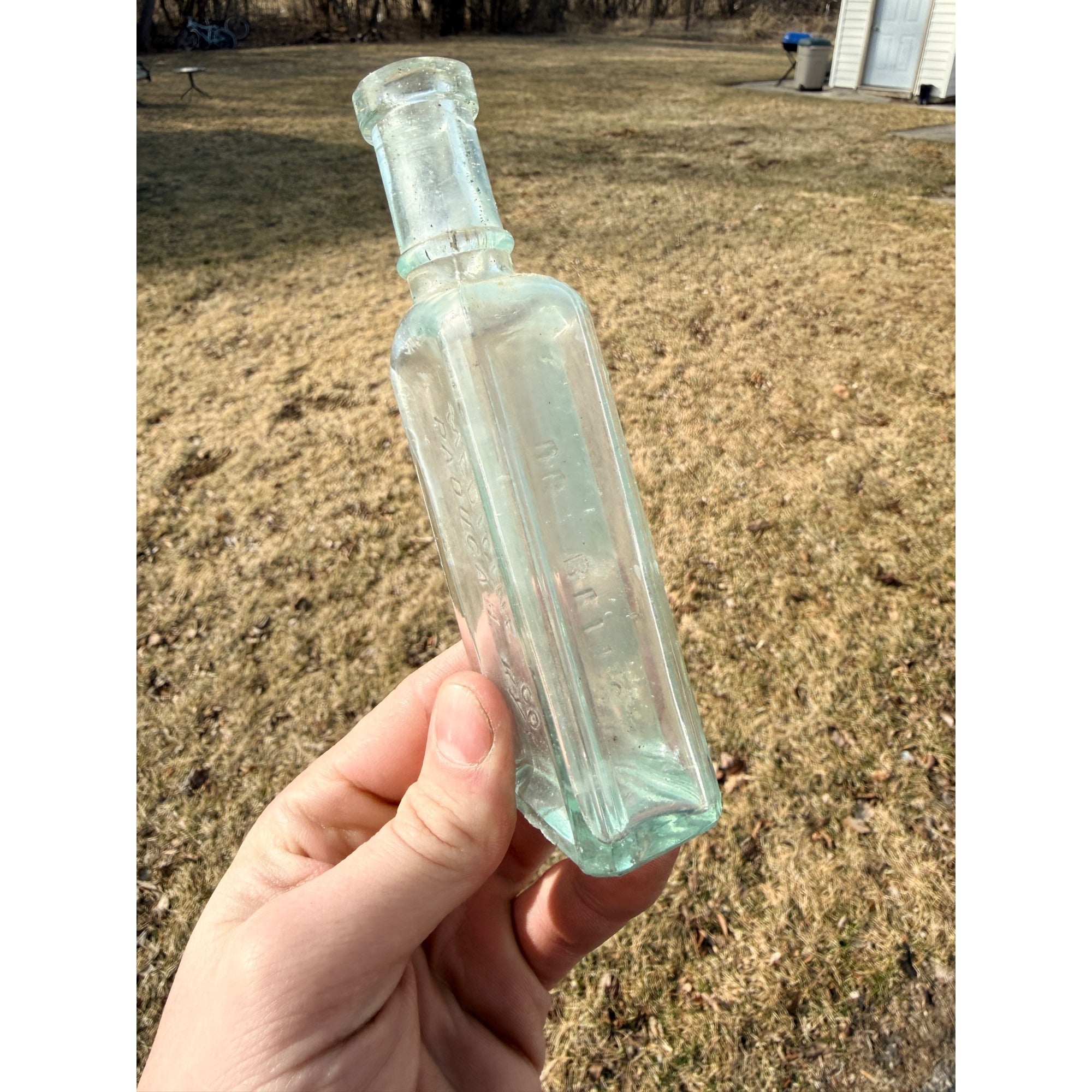 Antique E.E. Sutherland Medicine Co Paducah KY Glass Bottle Pine Tar Honey 5.5"