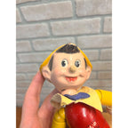 Vintage 1940s Ideal Toy Wooden Jointed Pinocchio Doll Walt Disney 8" Tall