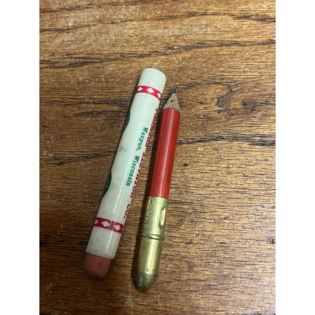 Vintage Sinclair Gasoline Service Station Bullet Pencil Waupun Wis Wisconsin WI