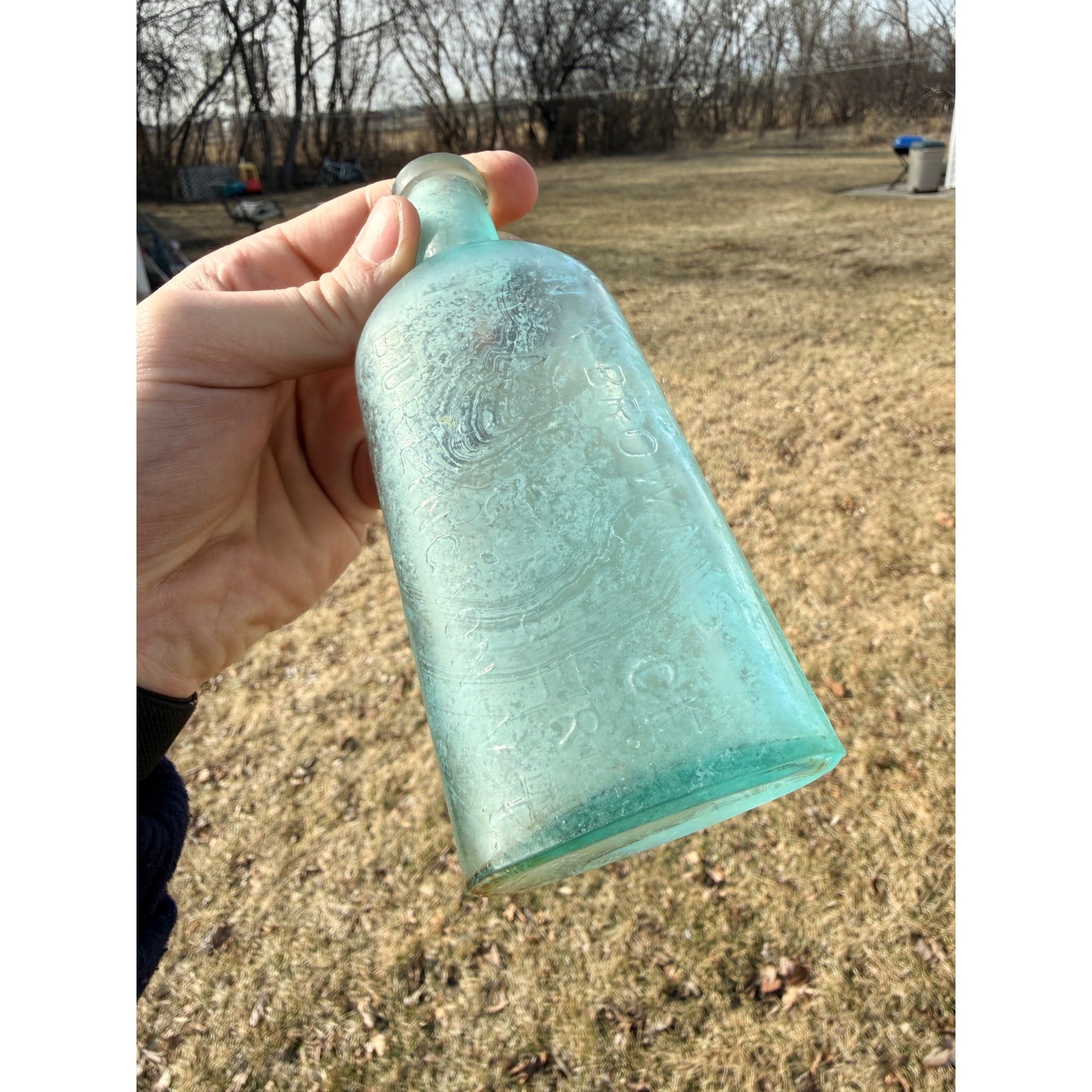 Antique 1890s N. K. Brown's Aromatic Essence Jamaica Ginger Bottle Burlington Vt