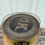 Vintage Kuehn Herring OK Milwaukee Wisconsin Advertising Tin Pail Can Fish Bucket