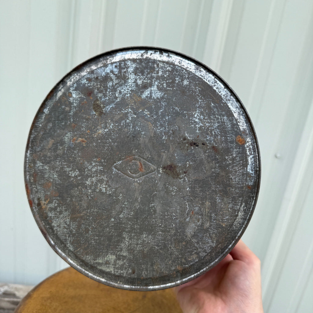 Vintage Kuehn Herring OK Milwaukee Wisconsin Advertising Tin Pail Can Fish Bucket