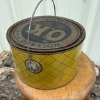 Vintage Kuehn Herring OK Milwaukee Wisconsin Advertising Tin Pail Can Fish Bucket