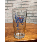Miller Lite Beer Bar Glass 2007 Lake Winnebago Sturgeon Hunt Spearing Fishing