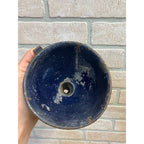 Vintage Black & White Speckled Enamelware Funnel Primitive Farm Kitchen Rustic