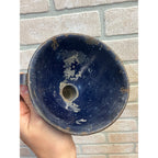 Vintage Black & White Speckled Enamelware Funnel Primitive Farm Kitchen Rustic