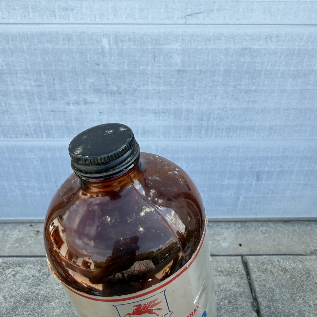 Original Vintage 1950s Socony-Vacuum Bug-a-boo Insect Spray 1 Quart Bottle