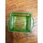 Vintage Anchor Hocking Refrigerator Covered Dish Green Depression Uranium Glass Glows