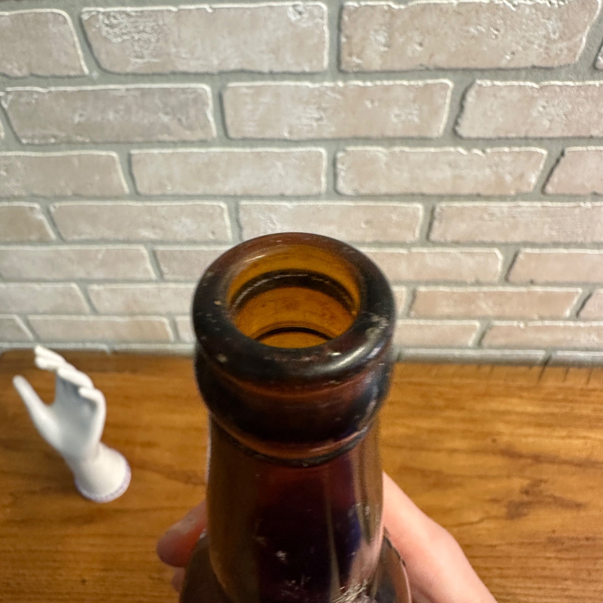 Antique August Wagner Beer Bottle Amber Columbus Ohio 12 Fl Oz