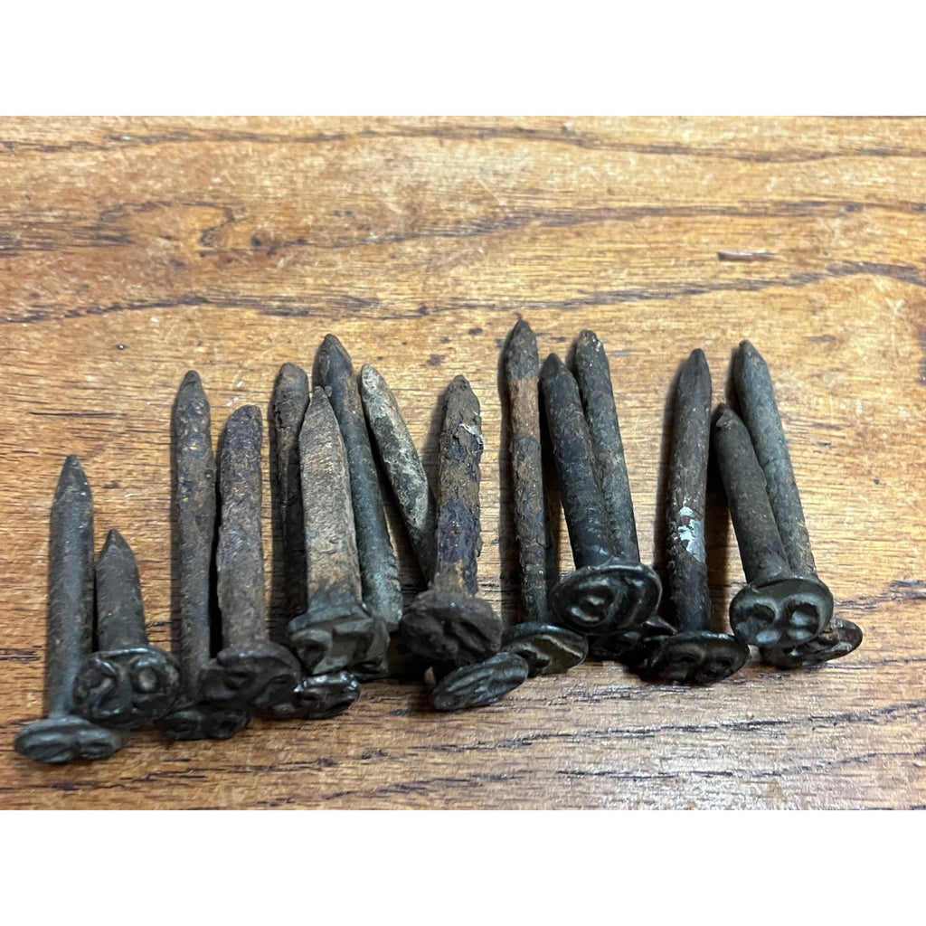 Antique Railroad Nail Lot of 15 - Stamped Embossed w/ Year 1920 - 1930s
