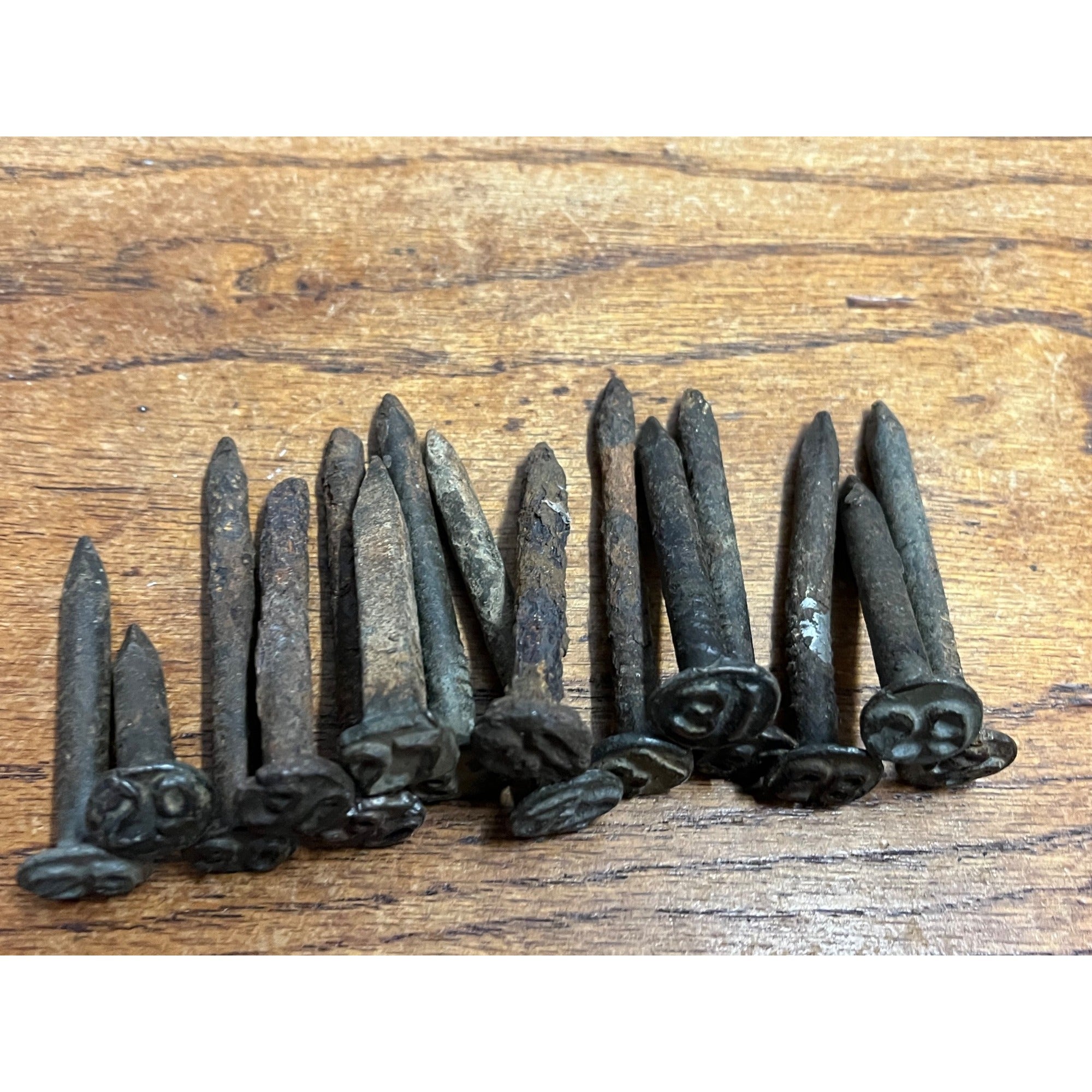 Antique Railroad Nail Lot of 15 - Stamped Embossed w/ Year 1920 - 1930s
