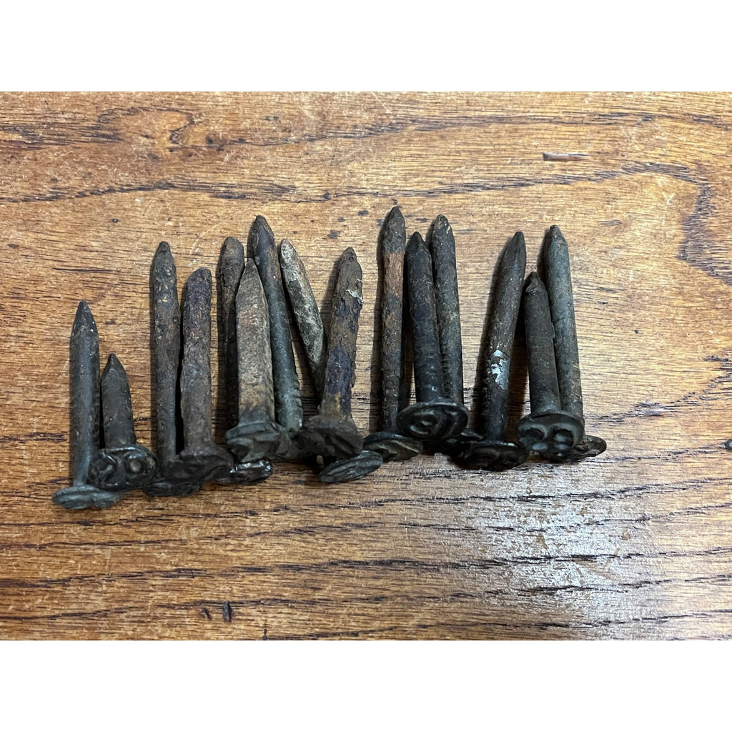 Antique Railroad Nail Lot of 15 - Stamped Embossed w/ Year 1920 - 1930s