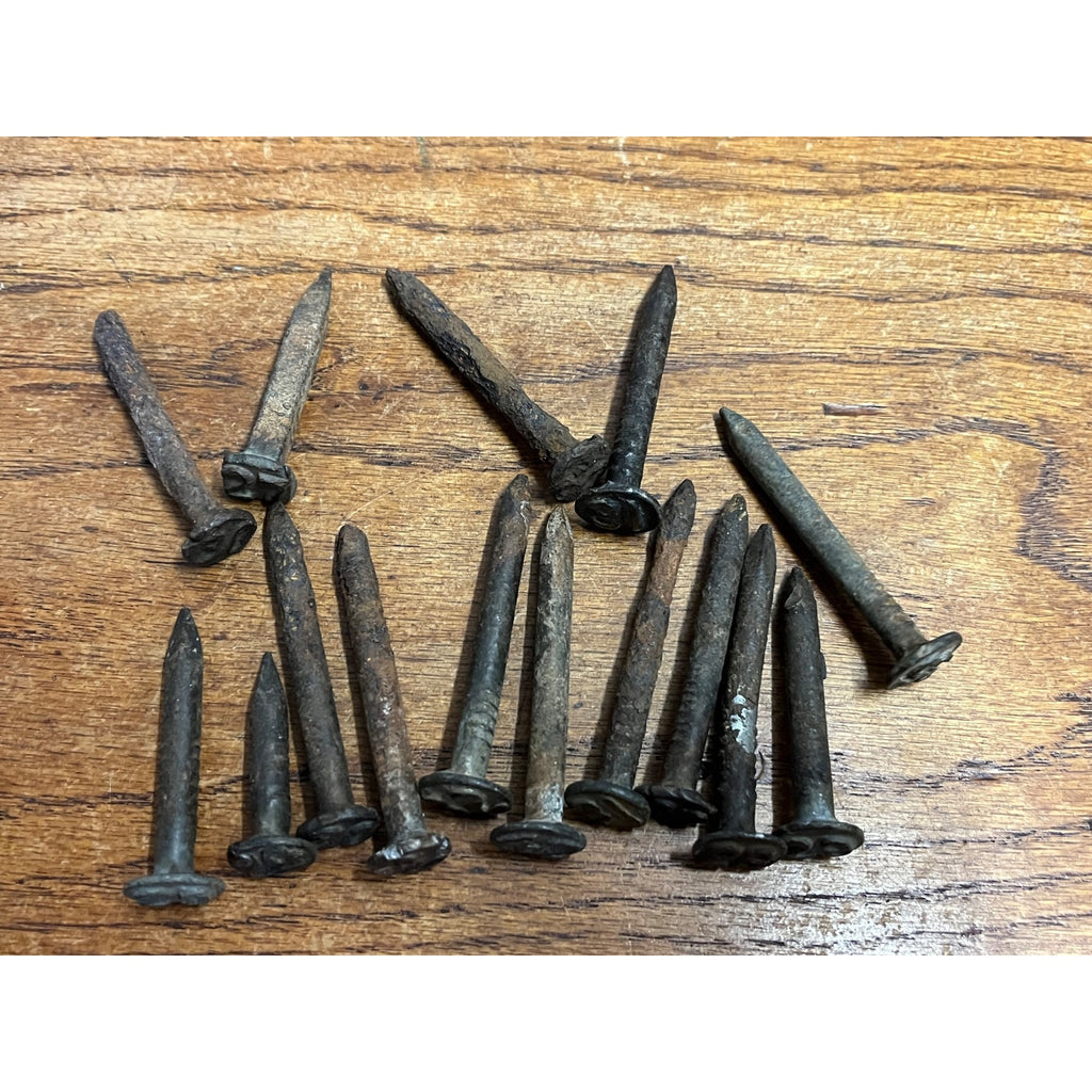 Antique Railroad Nail Lot of 15 - Stamped Embossed w/ Year 1920 - 1930s