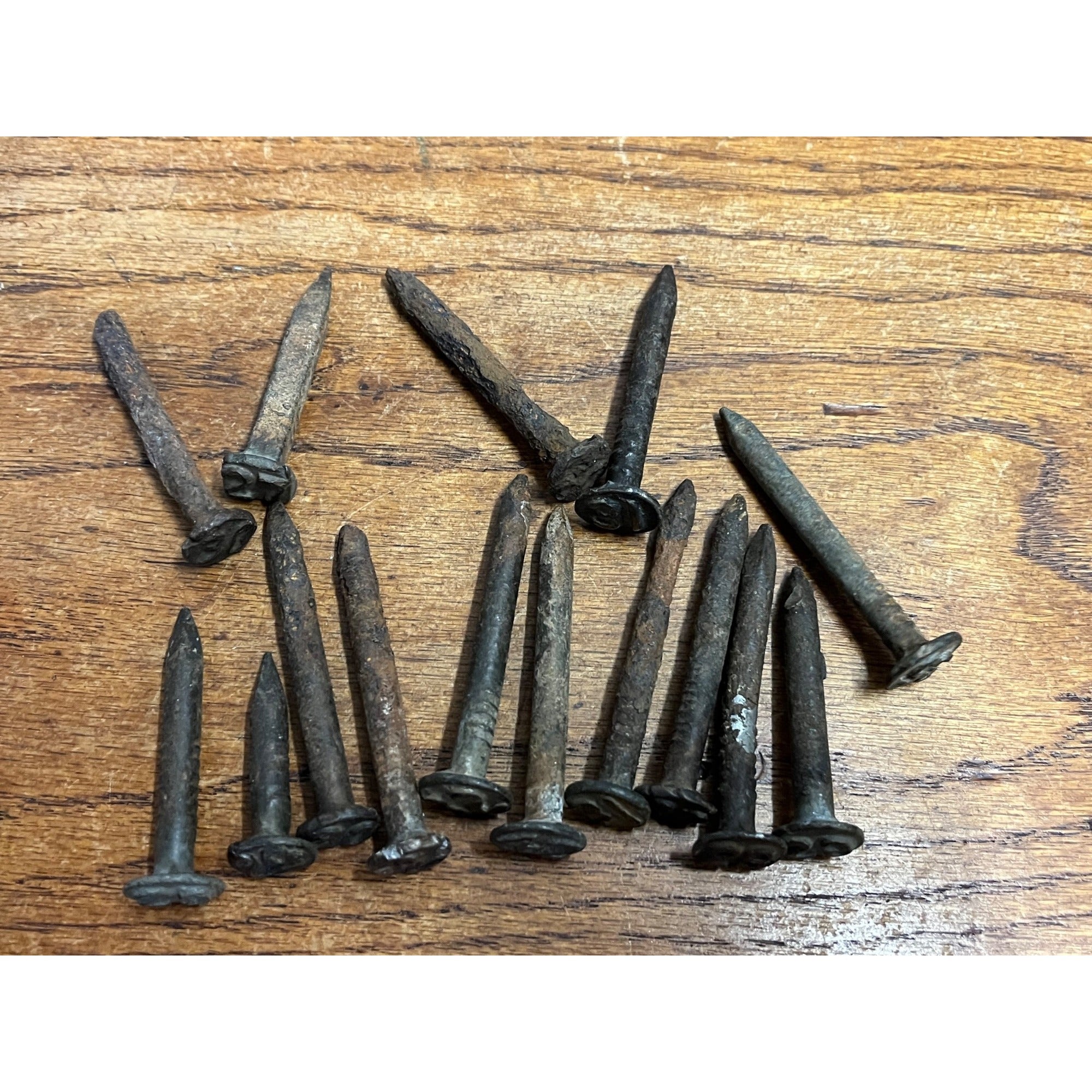 Antique Railroad Nail Lot of 15 - Stamped Embossed w/ Year 1920 - 1930s