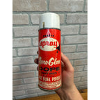 Vintage 1960s Pactra Spray Aero Gloss Dope Hot Fuel Space Age - White