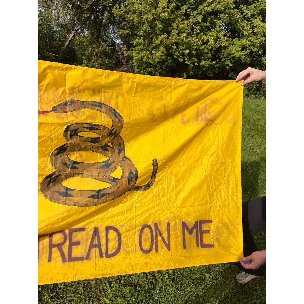 Vintage Gadsden Flag 3x5 Don't Tread On Me Milwaukee WI Eder Mfg Co. Milwaukee