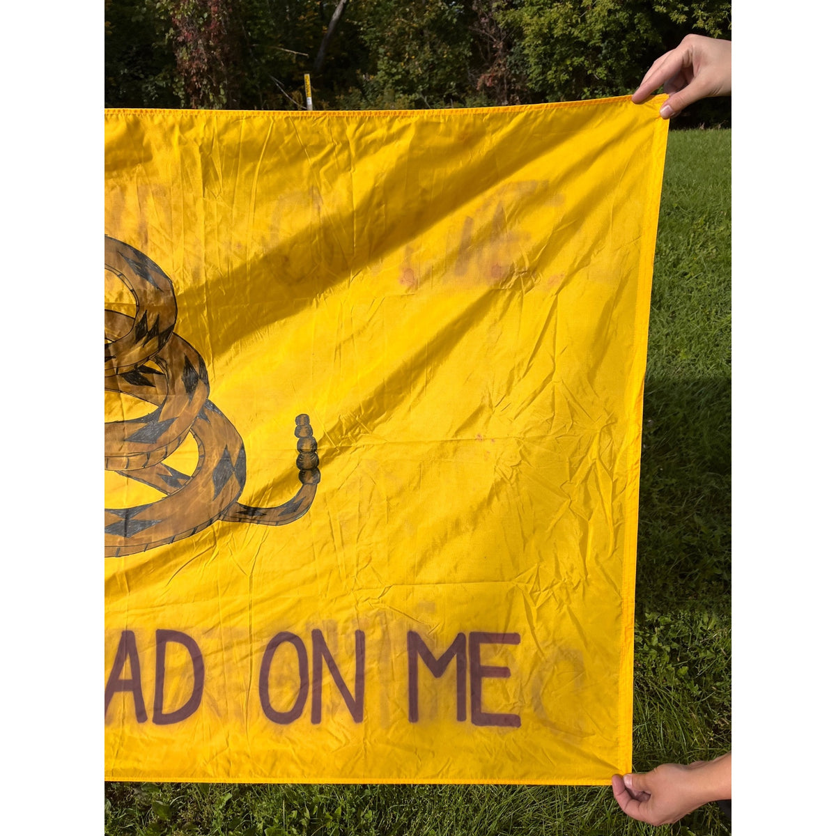 Vintage Gadsden Flag 3x5 Don't Tread On Me Milwaukee WI Eder Mfg Co. Milwaukee