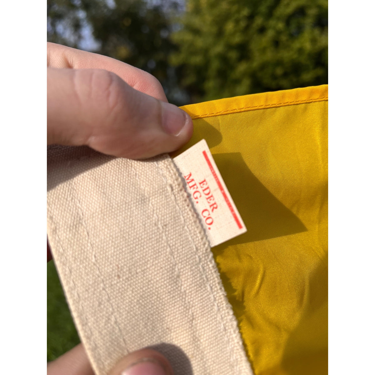 Vintage Gadsden Flag 3x5 Don't Tread On Me Milwaukee WI Eder Mfg Co. Milwaukee