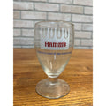 Vintage Hamm's Beer Stemmed Glass Land of Sky Blue Water 5-1/4"