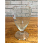 Vintage Hamm's Beer Stemmed Glass Land of Sky Blue Water 5-1/4"